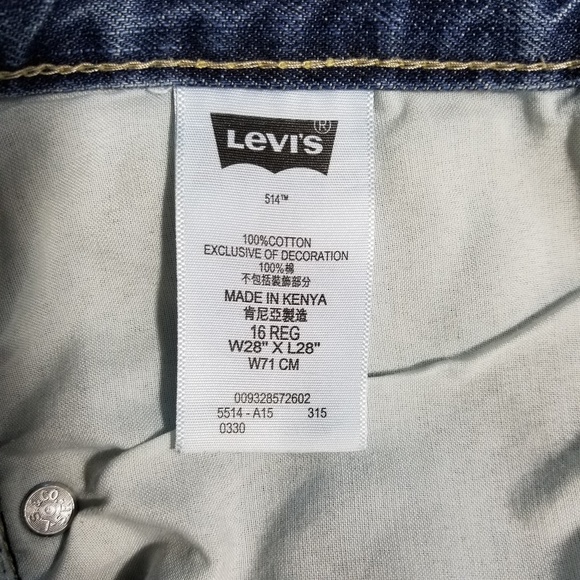 Levi's 514 Straight Reg 16 28x28 - Picture 6 of 7